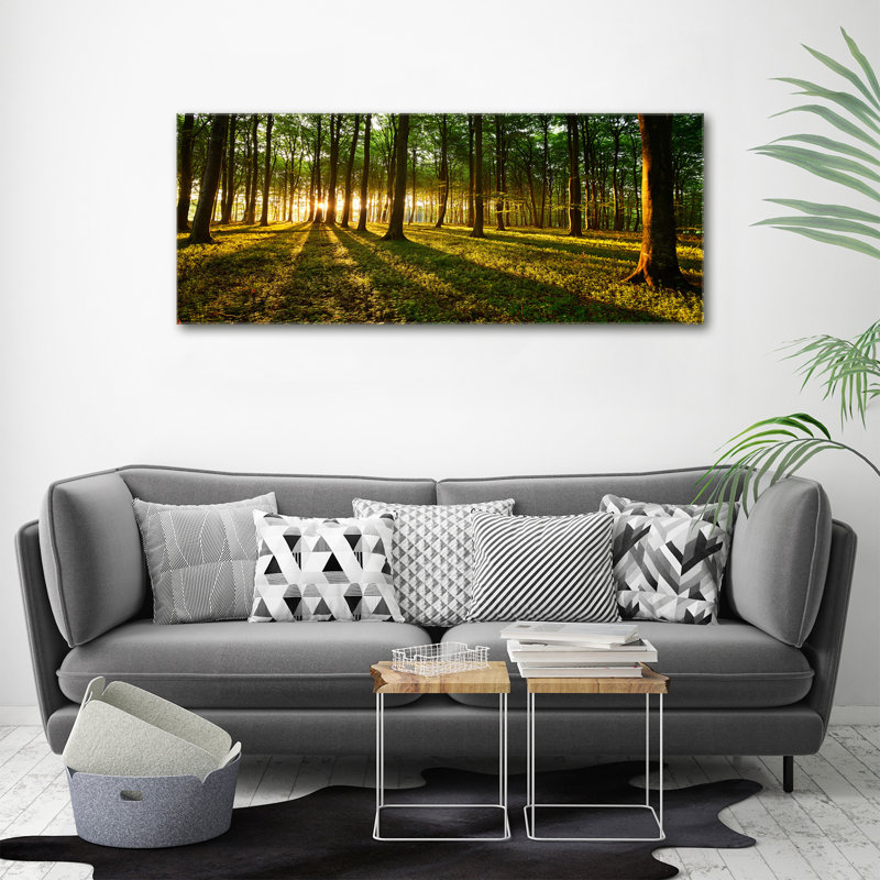 Rays of the Sun 1 Piece Wall Art on Canvas