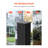 Mailbox Post In-Ground Steel Mailbox Post Kit 43x4x4 in Rustproof Black