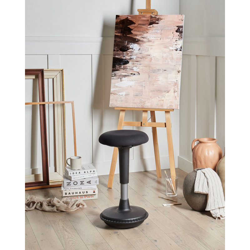 Adjustable Height Ergonomic Active Stool, Black