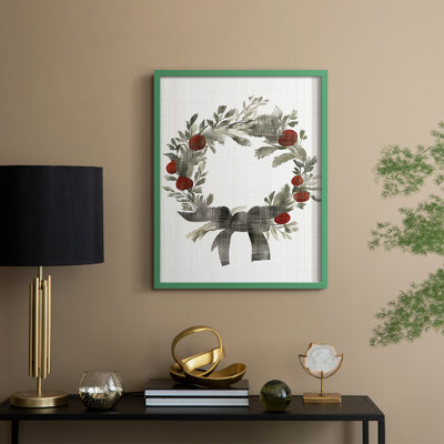 «Christmas Holiday Art CDXLII», reproduction d'art encadrée - bois massif