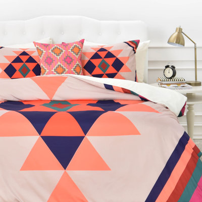 Wesley Bird Polyester Geometric Shapes Duvet Cover