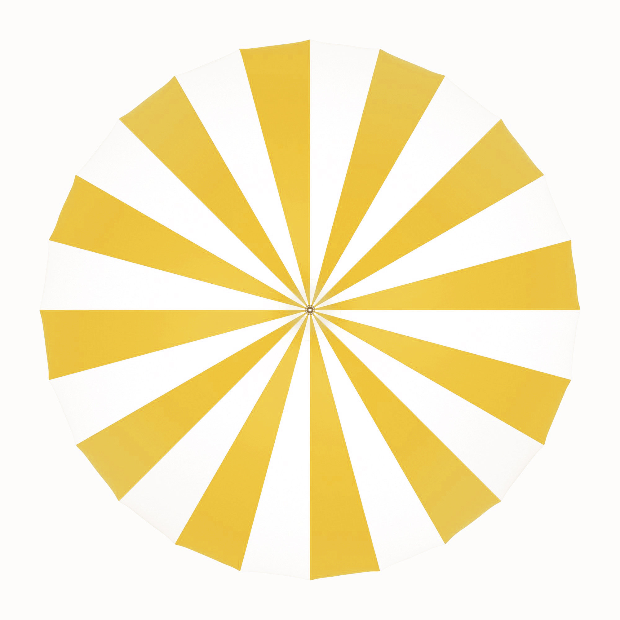 8.5' Sunbrella® Two-Tone Pagoda Umbrella, Canvas Sunflower Yellow Sunbrella® Canvas