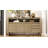 U_Style 60" 3-Door Sideboard With 3 Drawers - Modern Solid Ash Veneer MDF Sideboard, Semi-Open Shelf & Center Semi-Circular Cutout In Back Panel, Large Storage Cabinet For Living Room, Hallway, Dining-1464202428