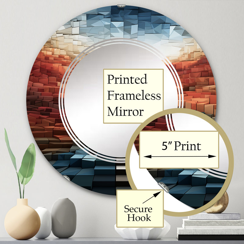 Miroir mural Weslee, 24 po x 24 po