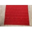 Tapis décoratif en laine rouge de conception unique 5 pi 6 po x 7 pi 8 po noué à la main New Age