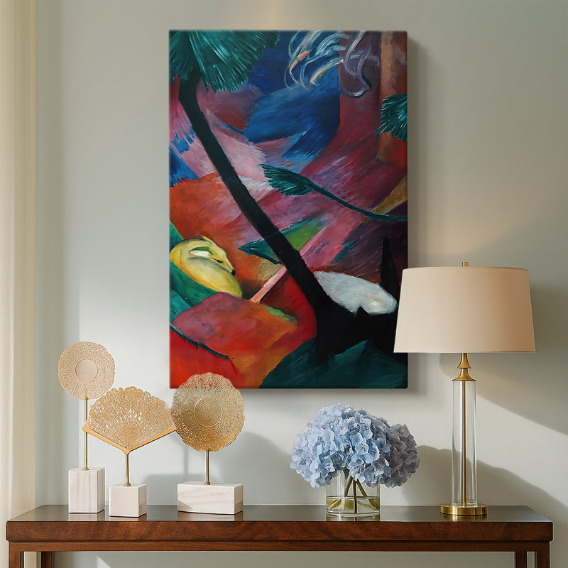 «Deer in the Forest II» par Franz Marc, 24 po x 36 po