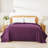 Handstitch Reversible Color Kantha Coverlet-111108970-115234849