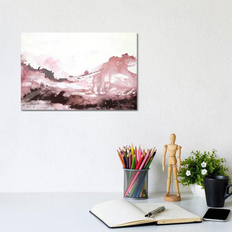 Pink Scenery by Randy Hibberd - Wrapped Canvas Painting, 20.32 cm H x 30.48 cm W