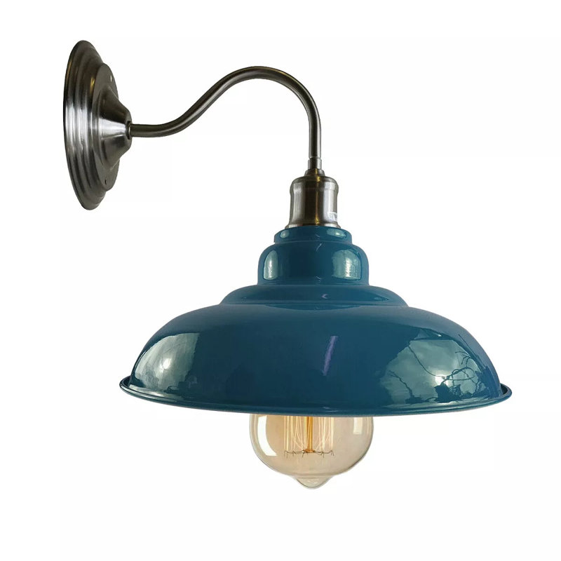 Pateros Armed Sconce, Cyan Blue