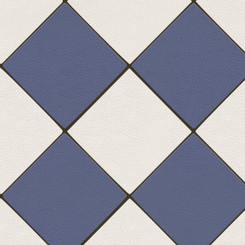 Hooppole Vinyl Checkered Indoor Rug, Rectangle 1'9" x 2'8"