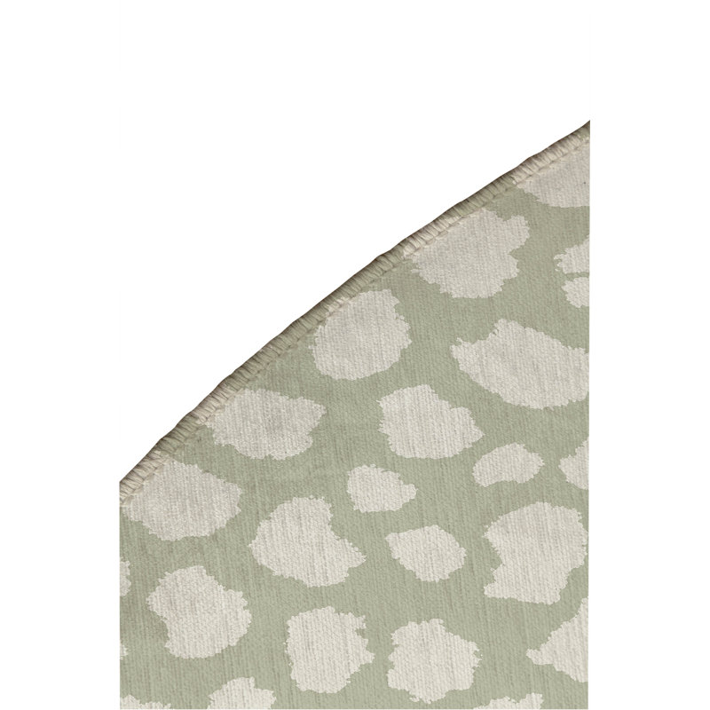 Animal Spot Non-Slip Outdoor Rug, Round 5'