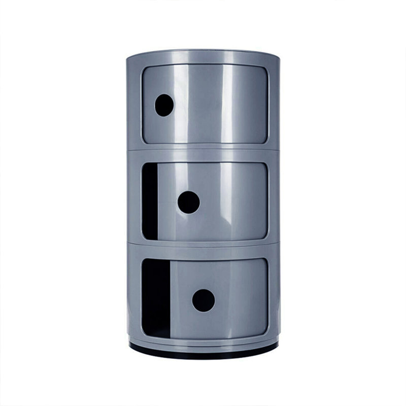 Kiralee Side Table with Storage, Grey