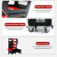 Chariot de diagnostic multifonctionnel à 4 niveaux avec chariot pivotant à 360 ° et verrouillable - noir et rouge-136320633