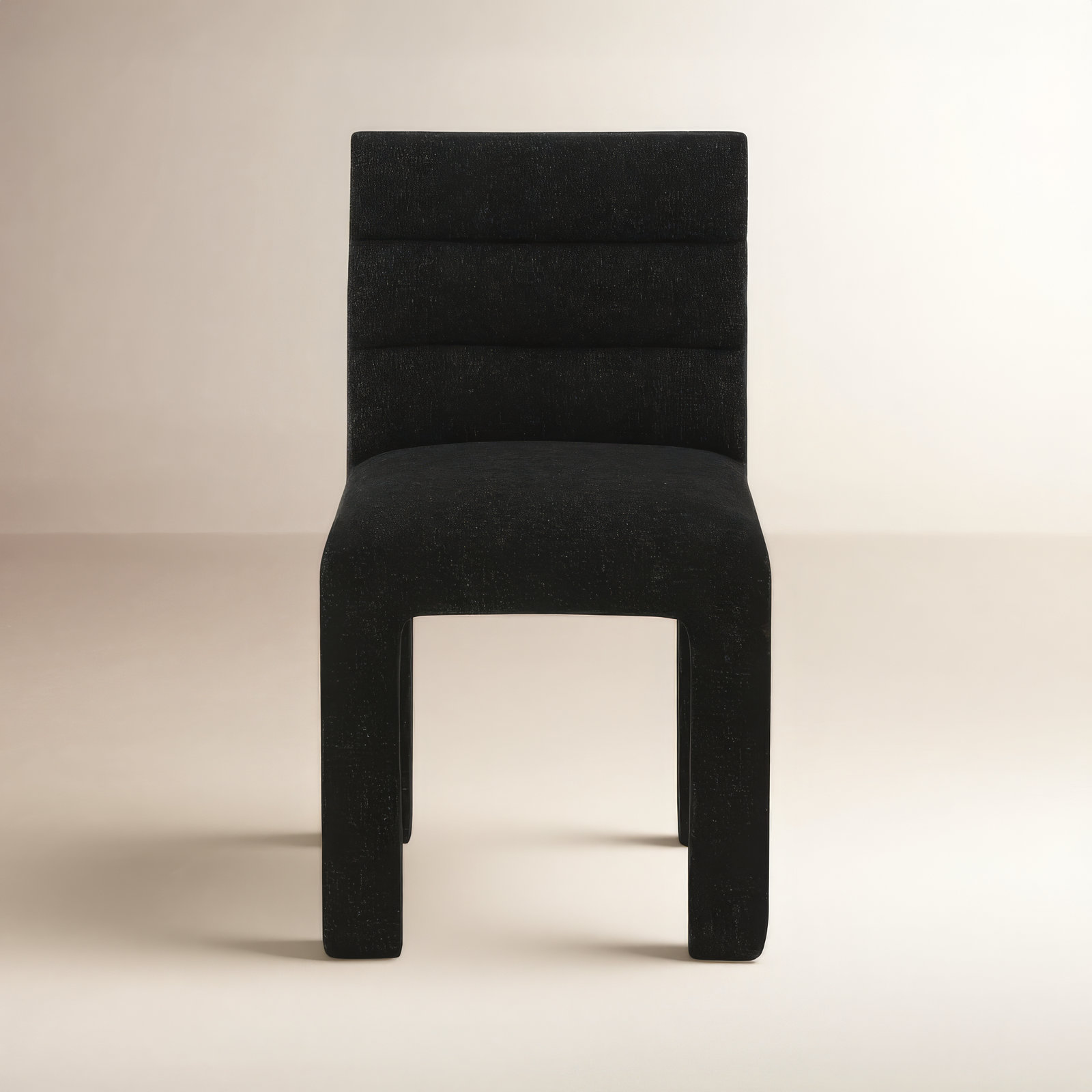 Shepha Dining Chair, Black Linen