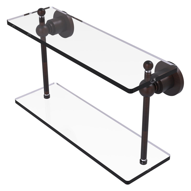 Lera 2 Piece Tiered Shelf, 16" W x 12" H, Venetian Bronze