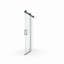 Porte de douche coulissante simple sans cadre à fermeture en douceur de 56 à 60 po x H 76 po, verre trempé de 3/8 po (10 mm) avec nano-revêtement facile à nettoyer