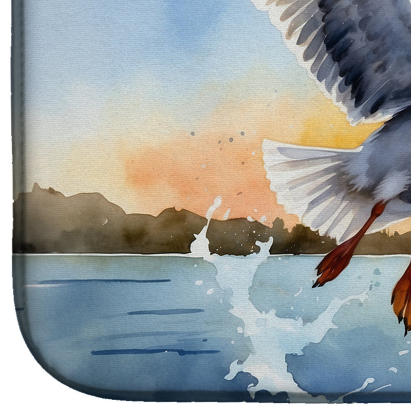 Tapis de séchage Gull Flying Low
