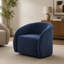 Fauteuil d'appoint pivotant de luxe avec revêtement en microfibre