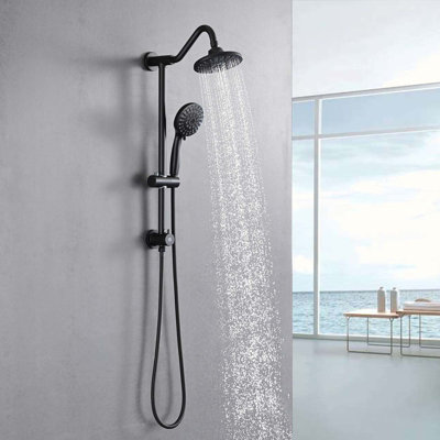 Tub & 6 Inch Rain Shower Head with Handheld Shower Head Bathroom Rain Shower System