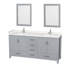 Sheffield 60" Bathroom Vanity Set with 24" Mirror-59388369-59388373-134648815