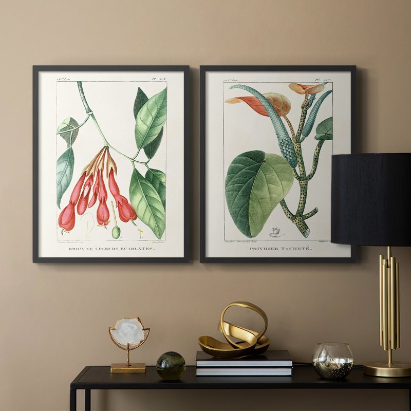 «Turpin Tropical Botanicals I», reproduction encadrée de qualité supérieure - prête à être accrochée - aucun clou requis