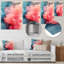 Rose polaire radiance fumée II - impression abstraite d'art mural en métal-101153605