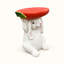 Table d'appoint pour lapin avec plateau de carottes