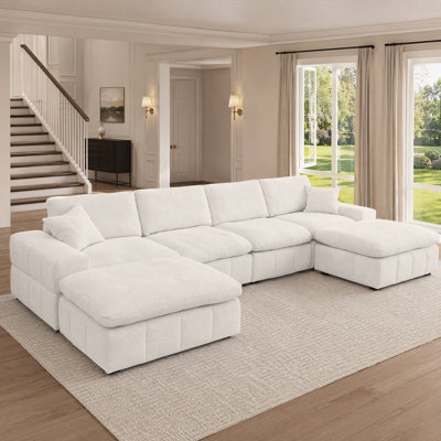 147"W 6-Piece Modular Reversible Sectional