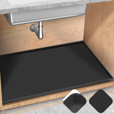 Under Sink Mat 34"" x 22"", Under Kitchen Sink Mat Waterproof -  Latitude RunÂ®, 8CD2F7629EED4E80A7BF21CCFE3743AB