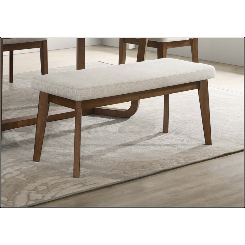 Banc de salle à manger rembourré Mid-Century