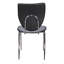 Chaise d'appoint empilable noire Jevgeniy