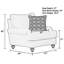Fauteuil rembourré avec assise confortable et 1 coussin décoratif inclus Navay