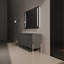 Meuble-lavabo autoportant 60 po avec portes à fermeture douce 60 po - évier inclus