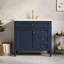 Meuble-lavabo avec lavabo supérieur, 2 tiroirs et tablette-133527196