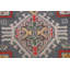 Tapis oriental gris à motif géométrique 3x5