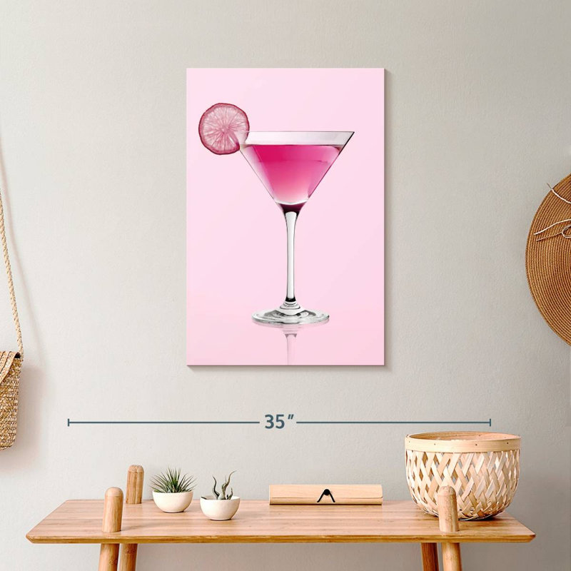 " Pink Martini " by SodaPopArt, 24" H x 16" W x 1.25" D