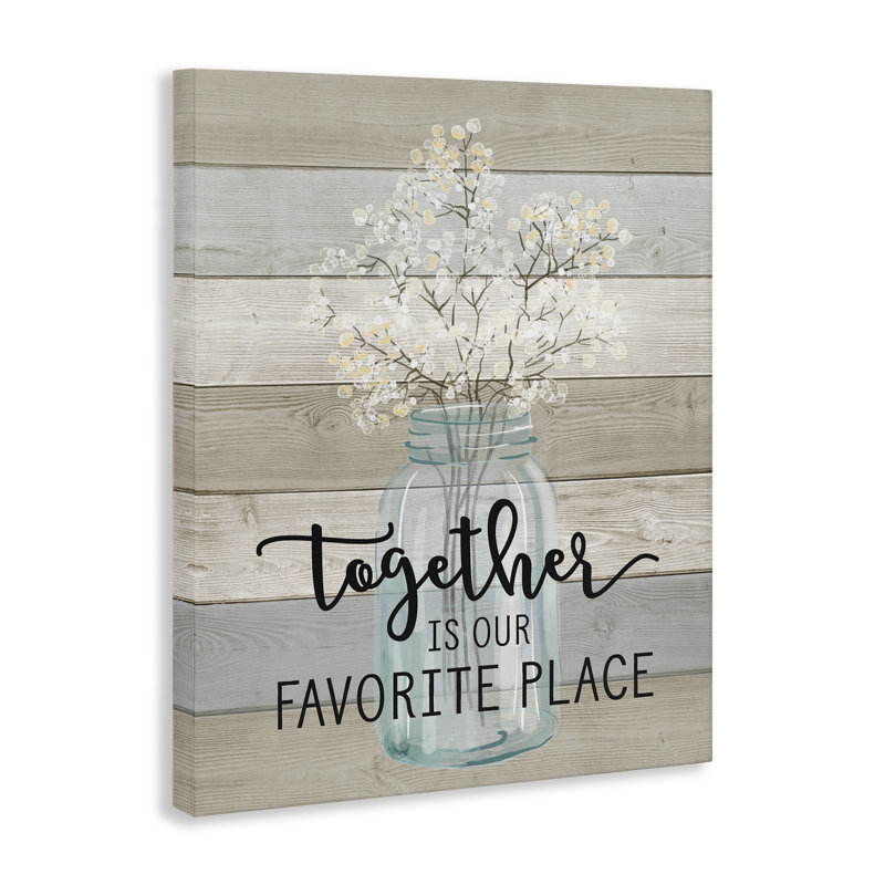 «Together is our Favorite Place», impression, H 20 po x l 16 po