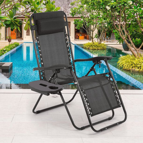Chaise de patio, Noir