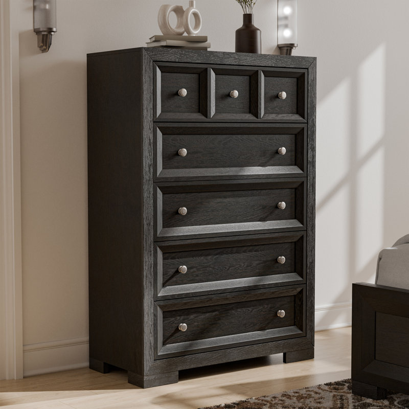 Schell 5-Drawer Chest, Black