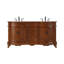 Meuble-lavabo double 66 po en teck-1108507117