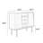 Retro design sideboard cabinet