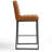 Set of 2 Damylah Faux Leather Counter Stool with Black Metal Legs-270748165-270748160