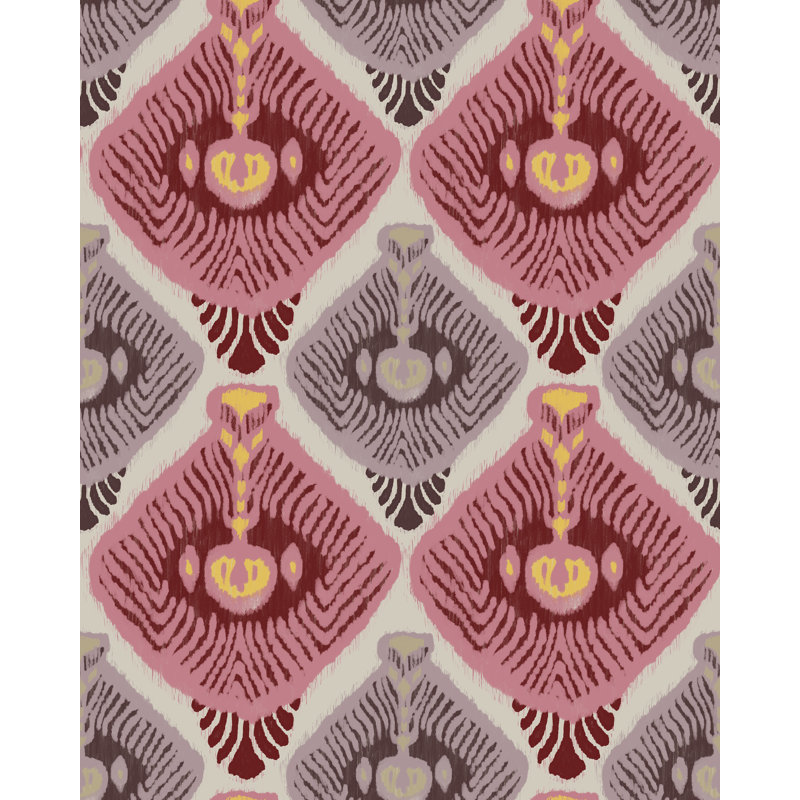 TOROCKO Azure Wallpaper, Gray/Pink/Red/Purple