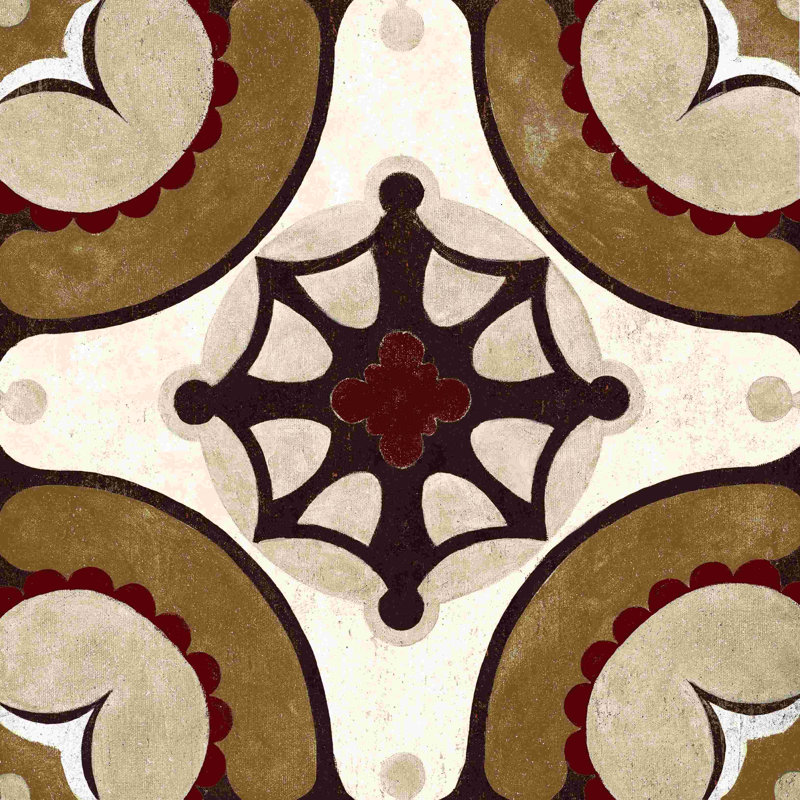«Mixed Neutral Medallion», impression sur toile tendue, H 20 po x l 20 po