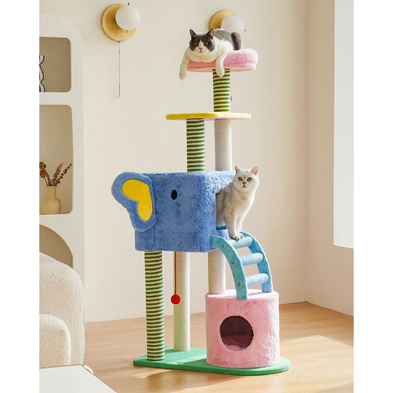 Structure d'escalade simple en bois