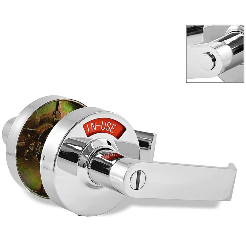 Levier de porte commercial (conforme Bed and Bath), Chrome poli, Droite