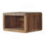 Table de chevet murale Soba, rangement ouvert, brun