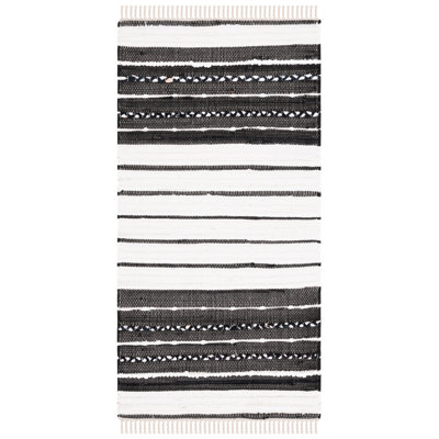 Courchevel Striped Kilim Flat Weave Cotton Striped Rug