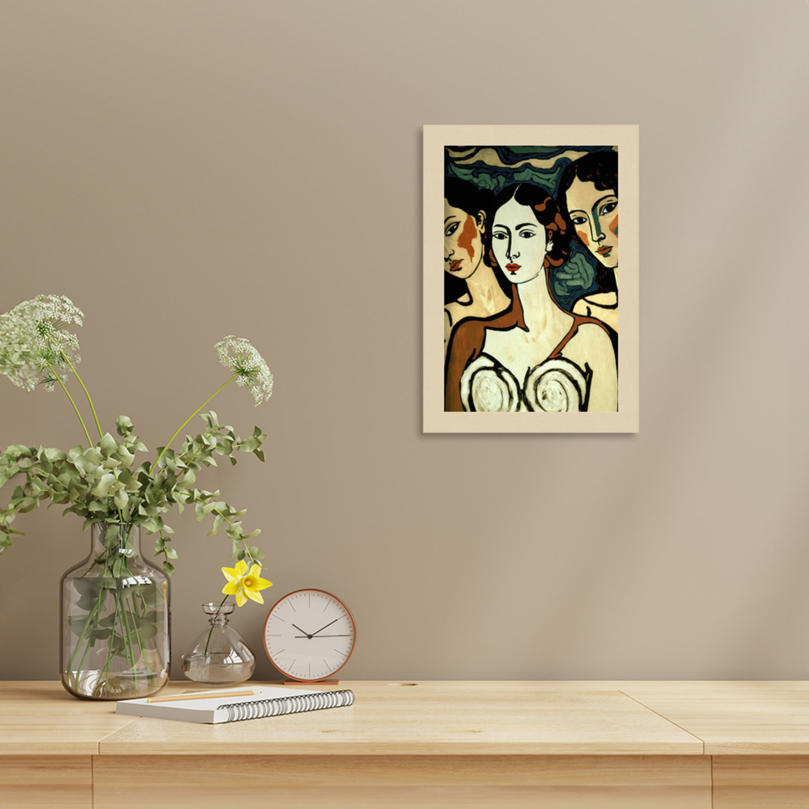 Galya "The Soul Sisters" Print, Brown, 13" H x 9" W