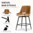 26'' Swivel Counter & Bar Stool with Extra-Thick Cushion-28447888